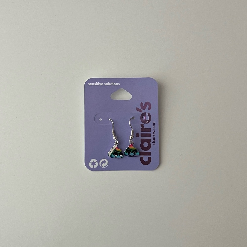 Claire’s Poop Emoji Earrings